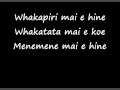 Aaria - Kei A Wai Rā Te Kupu E Lyrics