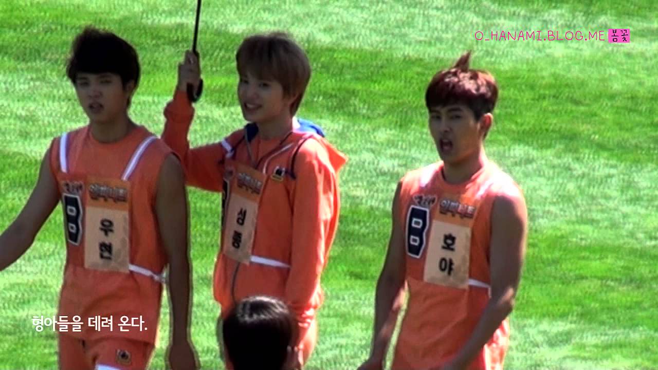 130903 우현&호야 달리기 하는 동안 성종이 : INFINITE SUNGJONG 인피니트 성종 아육대