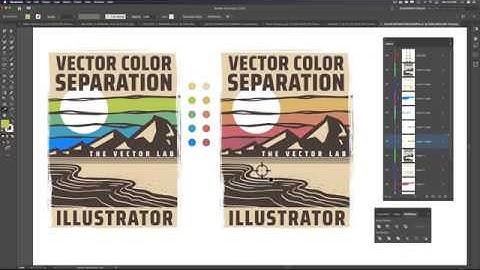 Vector Color Separation in Adobe Illustrator