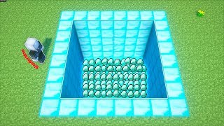 TẠO RA THÀNH CÔNG HỐ KIM CƯƠNG THẦN THÁNH KHỔNG LỒ TRONG MINECRAFT | Thử Thách SlenderMan