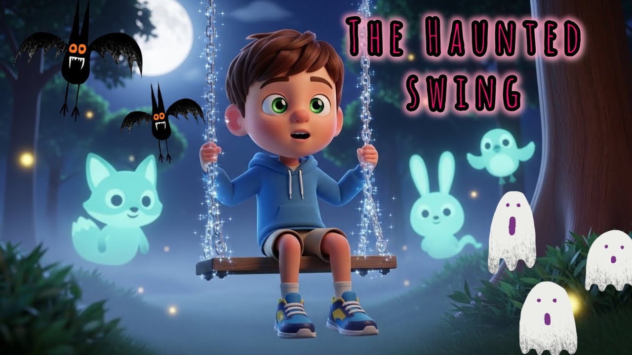 The Haunted Swing 👻✨ | Magical Spooky Adventure for Kids | Friendly Ghost Story