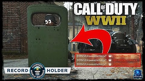 WORLDS MOST KILLS using THE *RIOT SHIELD* in COD WW2!!