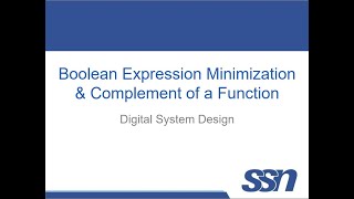 Boolean Expression, Complement of a function