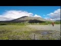 Хибины в конце июня. База отдыха Куэльпорр. Таймлапс с видом на гору Рисчорр.