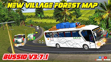 🎀🤩NEW VILLAGE FOREST MAP MOD BUSSID V3.7.1🔥😎