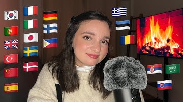 ASMR Whispering "Hello" in 20 Languages