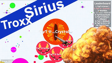 Best Moments with Sirius & Troxx ! // Agar.io Splitrun