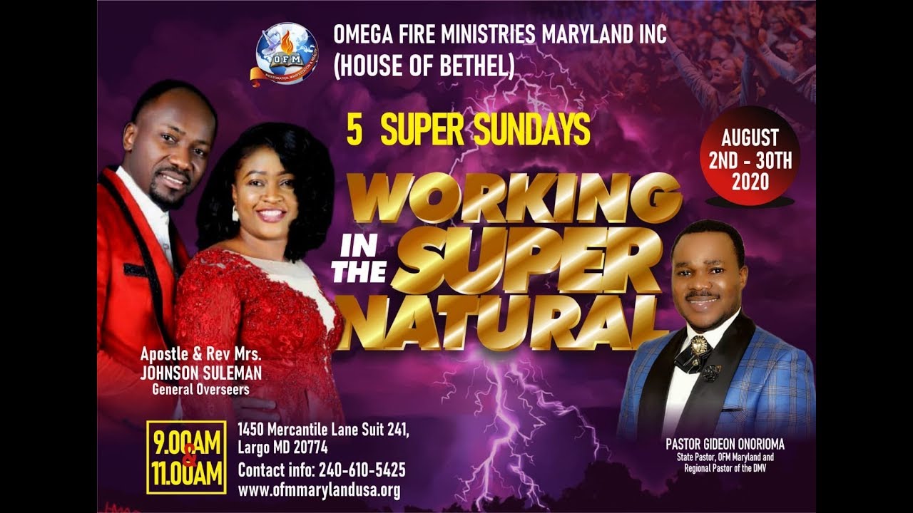 Apostle Johnson Suleman's Son | OFM Maryland USA. First ...