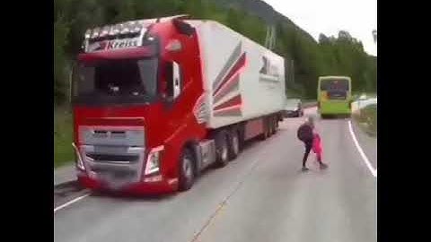 Volvo truck automatic braking Great innovation saving lives