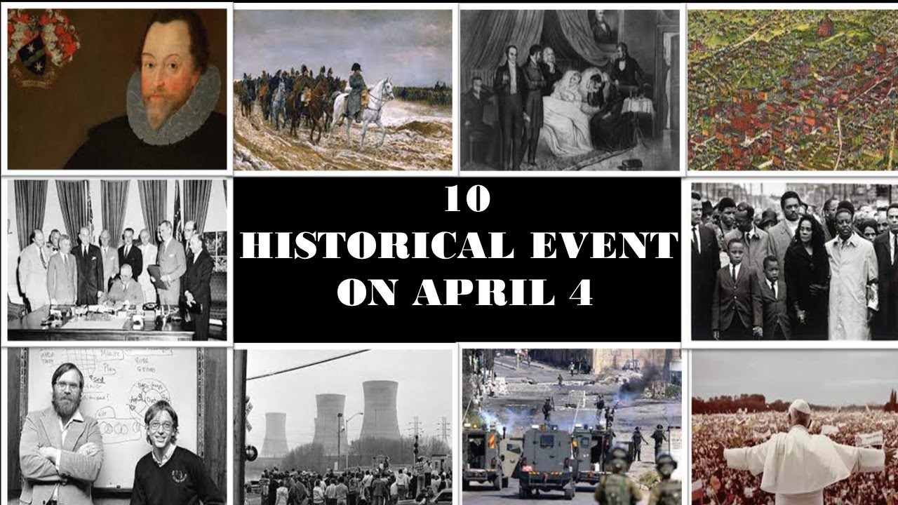 10 Historical Event On April 4 - YouTube