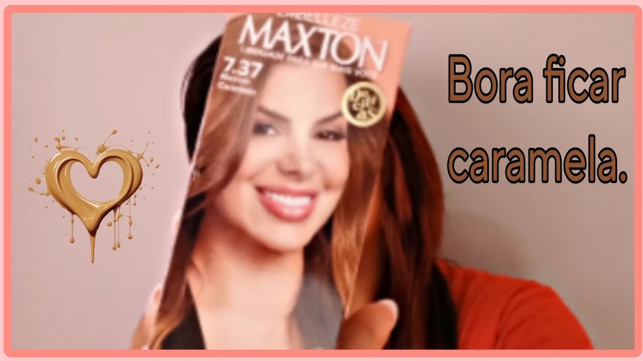 Pintei meu cabelo com #maxton 7.37 marrom caramelo.