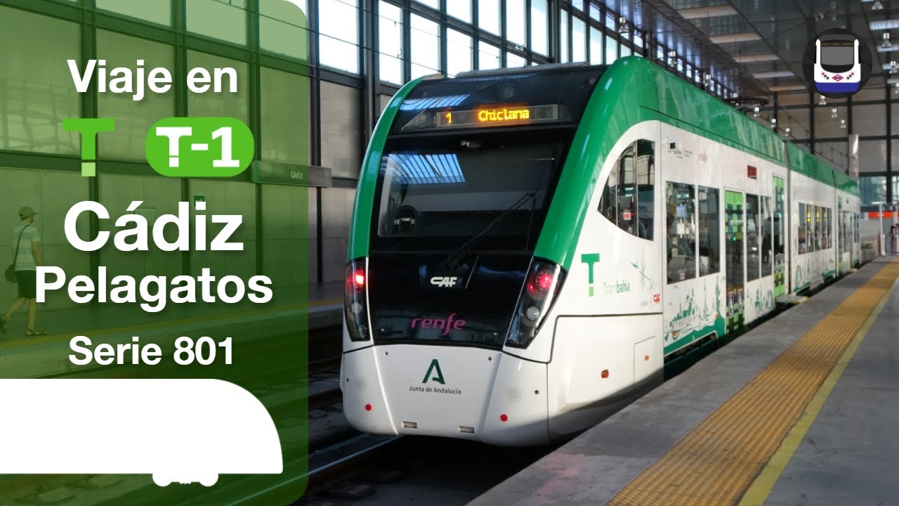 Viaje en la línea T-1 del Trambahía | Cádiz - Pelagatos