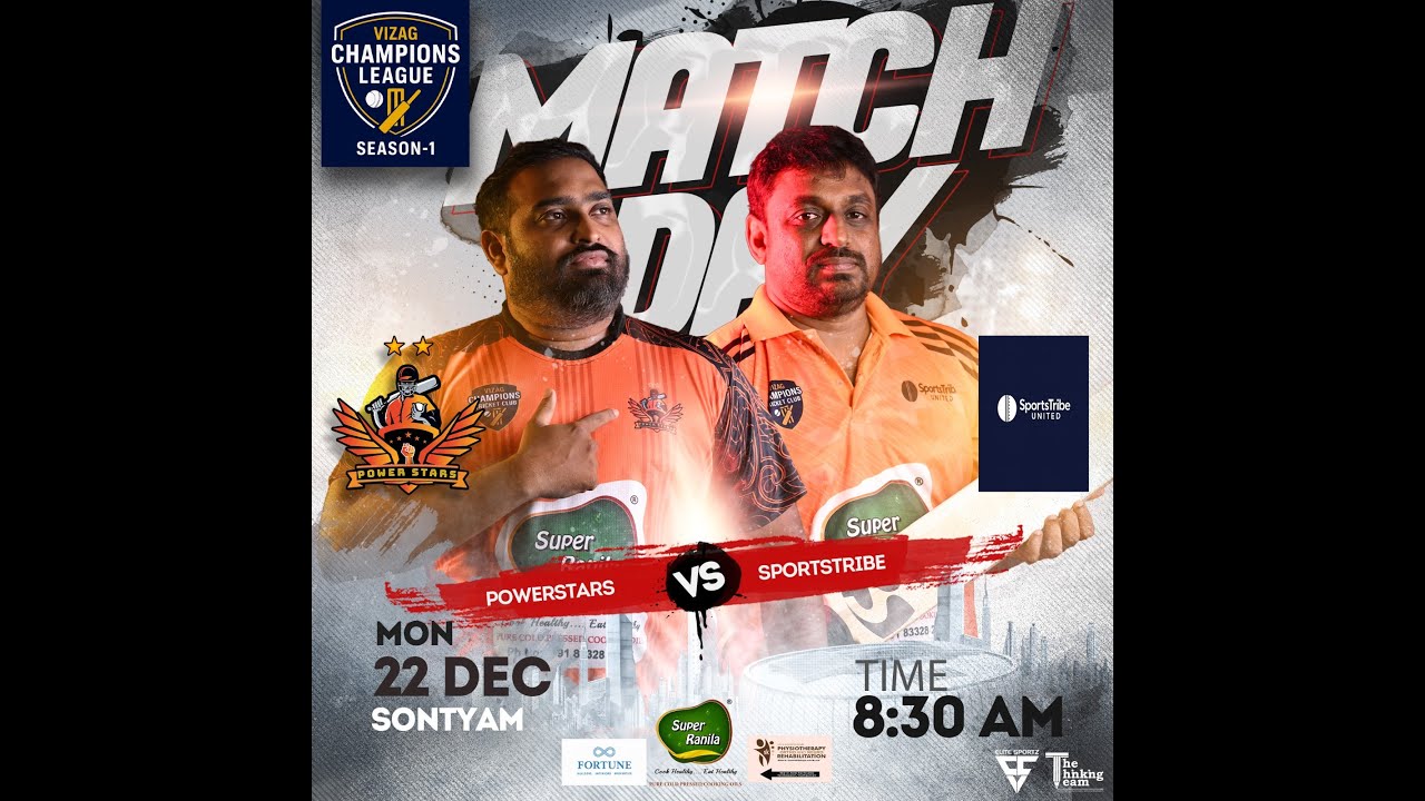 VIZAG CHAMPIONS LEAGUE || SPORTS TRIBE VS POWER STARS