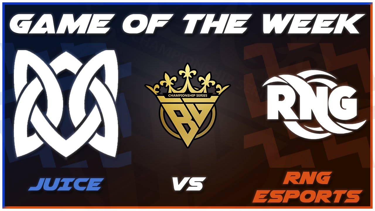 BGCS GOTW GAME WEEK 7 JUICE Vs RNG Esports YouTube