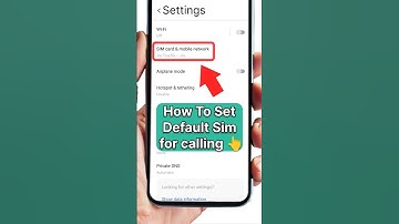 How To Set Default Sim For calling #shorts #ytshorts #simcards #viralvideo #viralshorts #viral