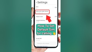 How To Set Default Sim For calling #shorts #ytshorts #simcards #viralvideo #viralshorts #viral