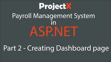 Payroll Management System in ASP NET - Part 2 | Creating Dashboard page