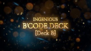 Ingenious Bcode Deck Deck B Blue Series