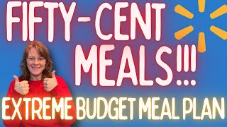 FEED YOUR FAMILY ALL WEEK FOR 50 CENTS PER MEAL EXTREME GROCERY CHALLENGE SUCCESS! #budgetmeals