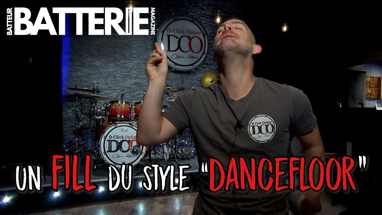 Cours de batterie : Un fill du style Dancefloor!  Cédric Hilaire