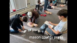 CTE students teach fellow students CPR
