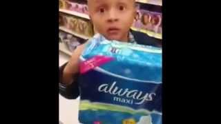 Kid Hilariously Asks His Mother If She&#39;d Want These Maxi Pads.