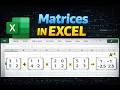 Matrix Operations in Excel: Addition, Subtraction, Multiplication & Inverse