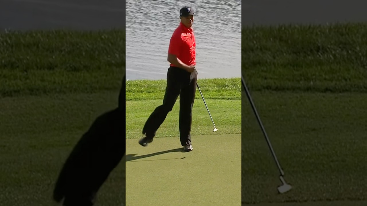 Tiger Woods eagle on 18 to shoot a final rd 62 at the 2012 Honda Classic