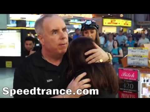 Pretty Female "Cop' Hypnotized in Las Vegas -Hypnosis to Get Away!