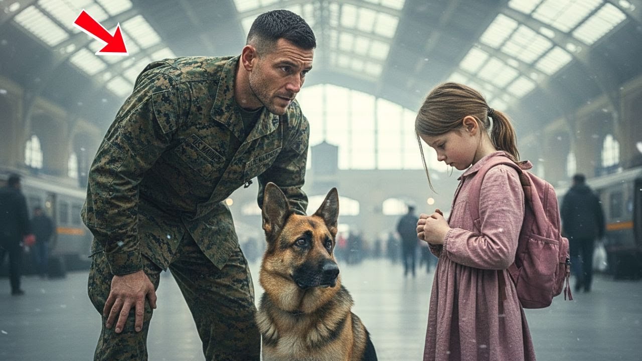 “I Didn’t Mean To Ask For Help,” — The Little Girl Whispered To A U.S. Marine And His K9 Dog