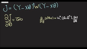 Weighted Least Squares: Solution Derivation