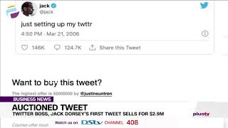 Twitter Boss, Jack Dorsey’s First Tweet Sells For $2.9M | BUSINESS Wealth