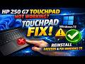 HP 250 G7 Touchpad Not Working FIX Windows 11