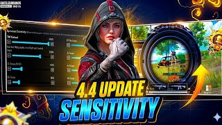 NEW UPDATE 4.4 SENSITIVITY  CODE🔥 PUBG/BGMI SENSITIVITY SETTINGS | BEST SCOPE SENSITIVITY SETTINGS💥