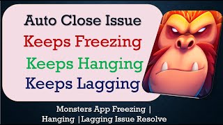 How to Fix Monsters Auto Close | Keeps Hanging | Freezing | Lagging Issue Solve in Android screenshot 4