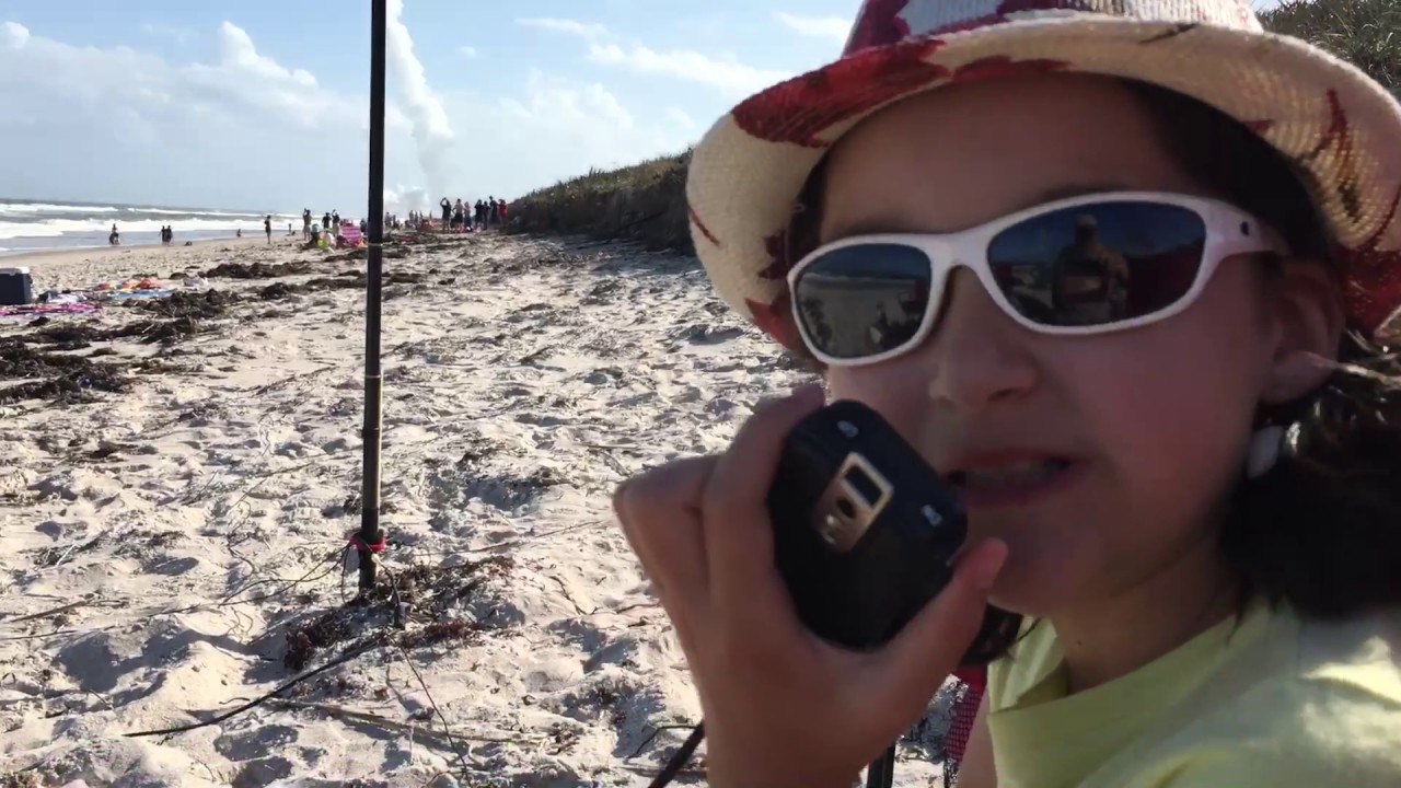 10 Year-Old KM4IPF at SSO2 Working Stations With a KX3 during an Atlas V Rocket Launch