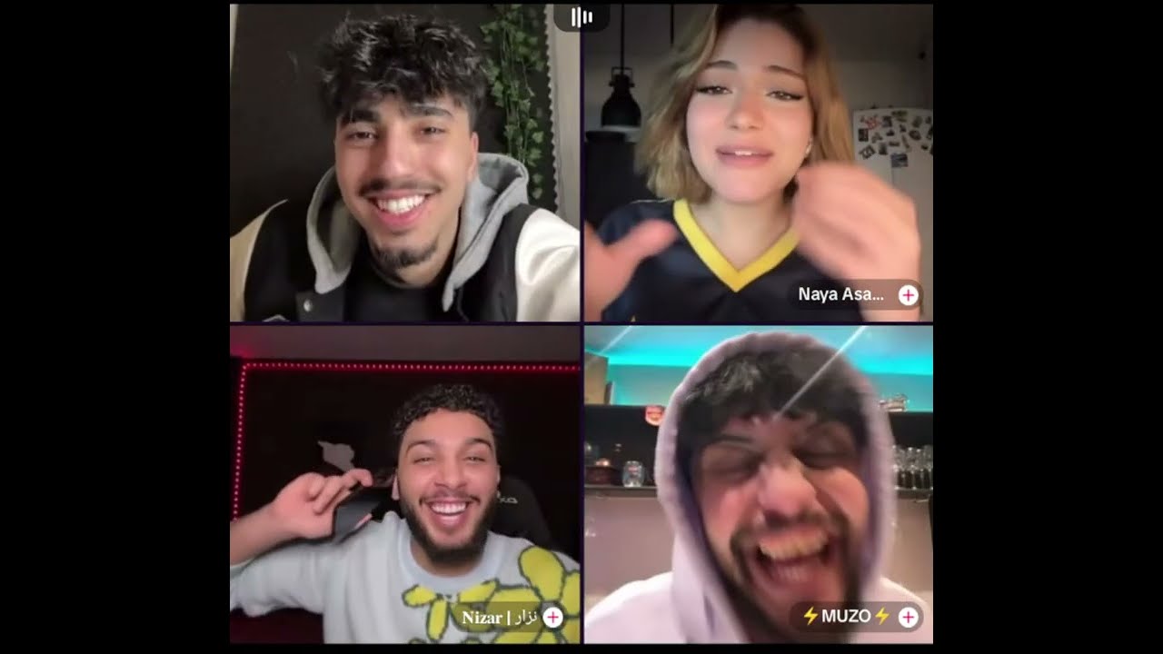 الآن مع نايا والثنائي موزو ونزار حديث عن ناصيف زيتون وتامر حسني واعتذار إيناس فول ضحك 🤣