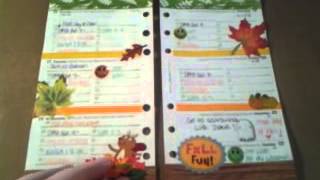 Filofax Week 36, 37, 38 Decorations!