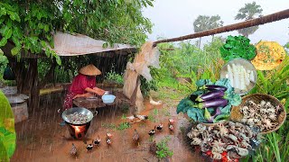 [ VIDEO COMPILATION ] Beautiful Rainy Day , Village cooking, Harvesting | Countryside vlog