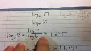Evaluating Logarithms Using a Calculator (Example)