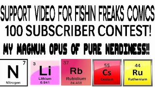 Support Video For Fishin Freaks Comics 100-Subscriber Contest!