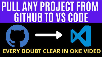 How to pull project from github to visual studio code | Tech Projects