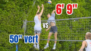 Backyard Volleyball vs 50-inch jumpers (ft. 6' 9" UCLA Hitter) screenshot 3
