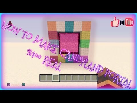 HOW TO MAKE A CANDY PORTAL IN MINECRAFT (No Mods)