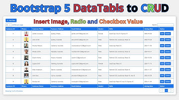 Customize Bootstrap5 DataTables to Create Complete CRUD Operations | CRUD in Bootstrap5 DataTables