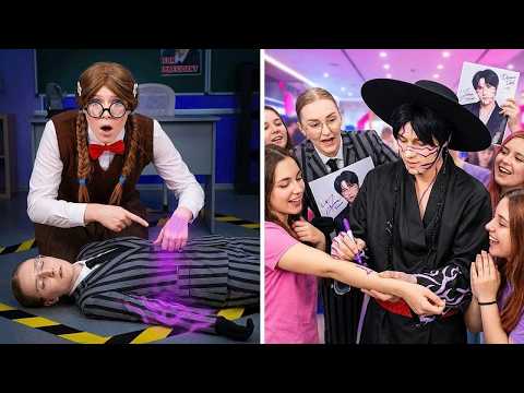 Wat is er gebeurd met Bad Teacher? 😱 FNAF, Wednesday \u0026 Squid Game Pop in het echt!