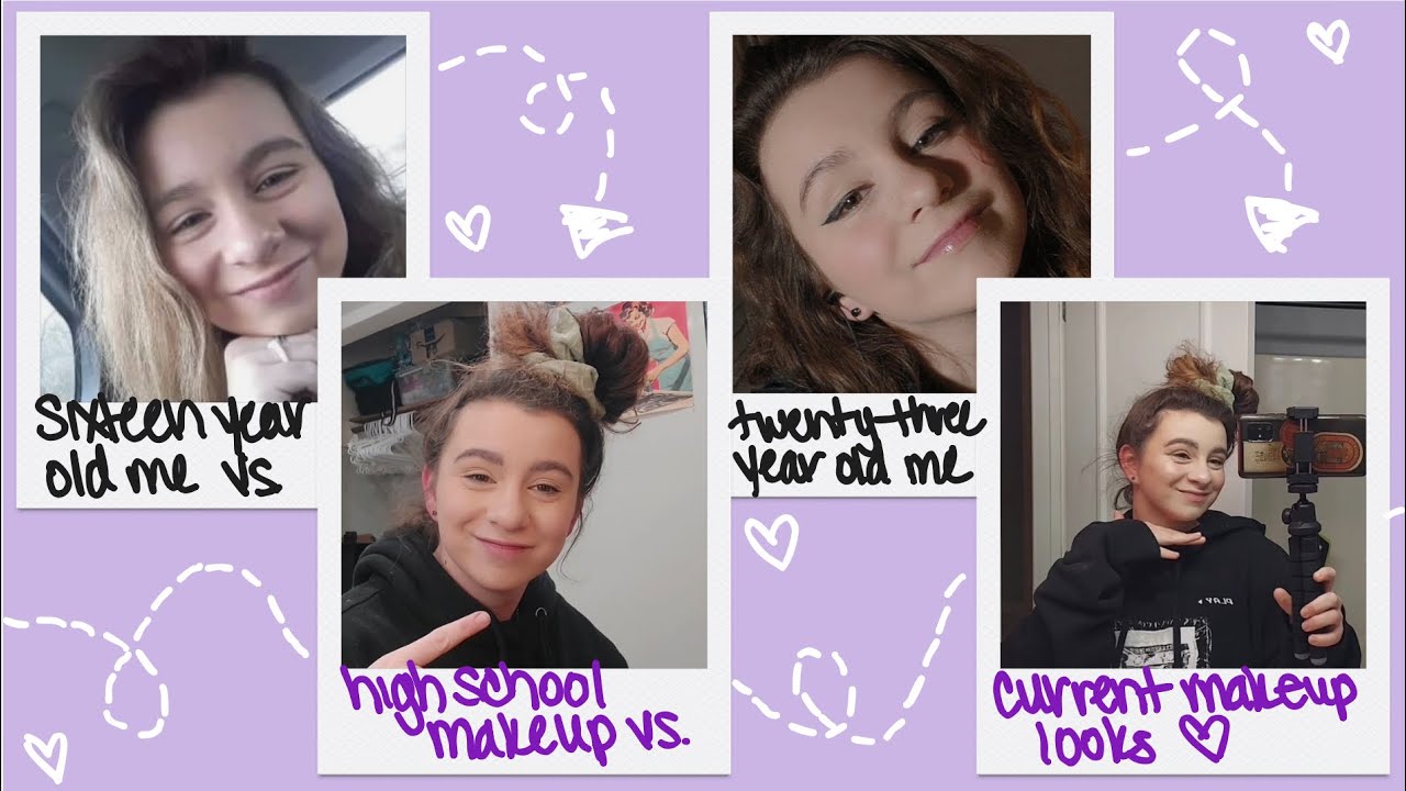 HOW I DID MY MAKEUP IN HIGH SCHOOL VS IN MY 20S!!