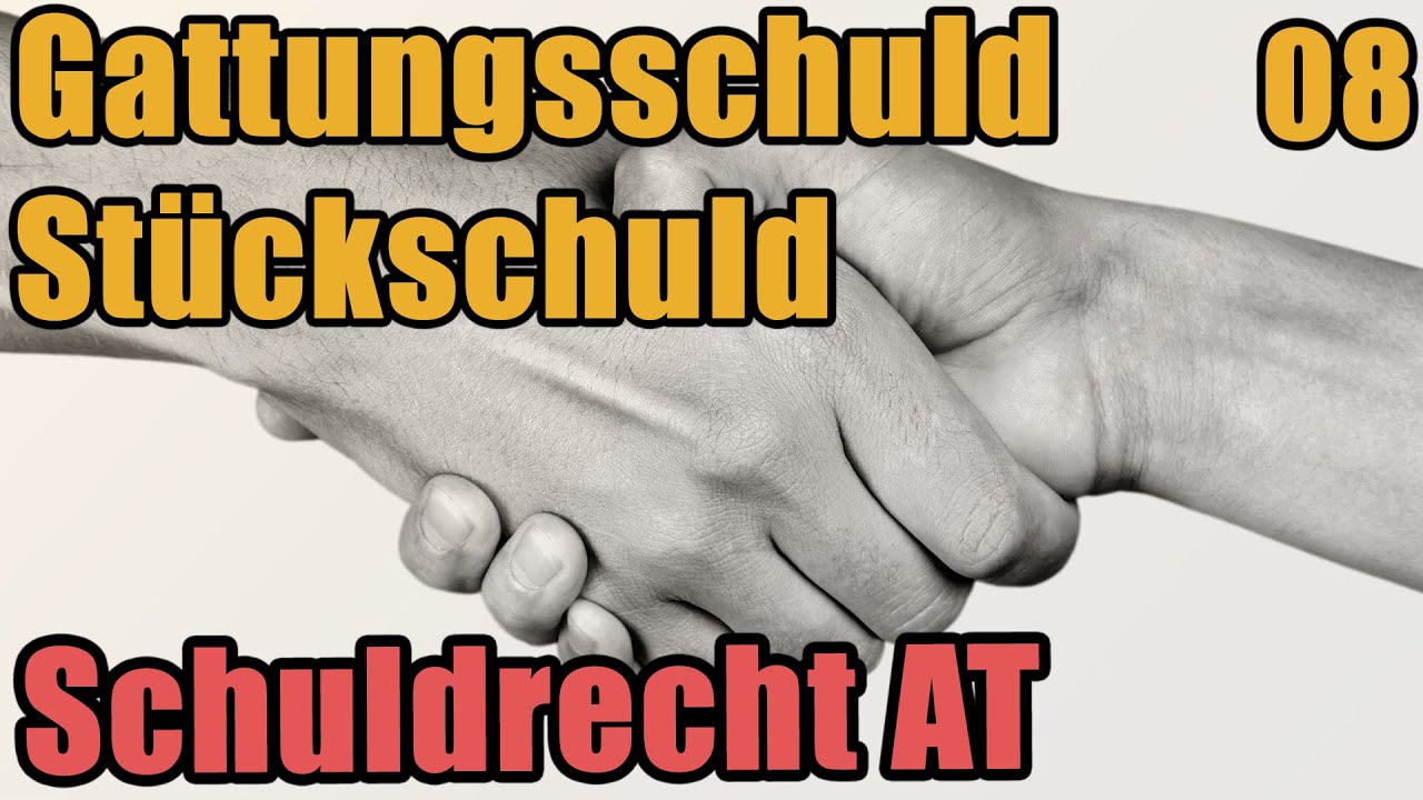 Schuldrecht I 08 - Gattungsschuld und Stückschuld