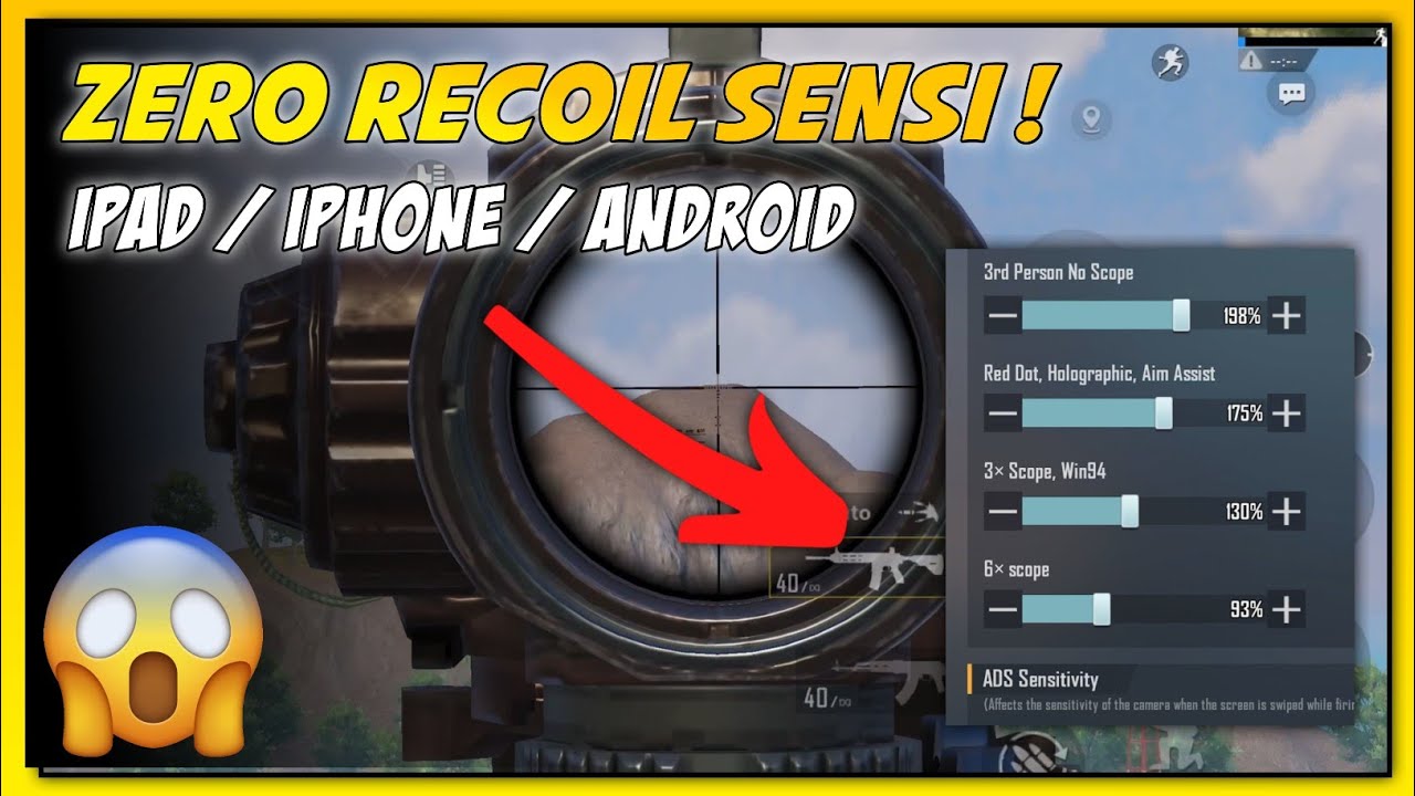 ZERO RECOIL IPAD SENSITIVITY CODE  ⚡Ipad /iphone sensi - Gyro + Nongyro