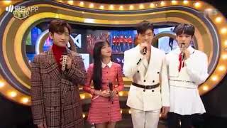 171203 Jinyoung, Jisoo, Doyoung (JinJiDo) + Shownu MC3 2/2 @ Inkigayo